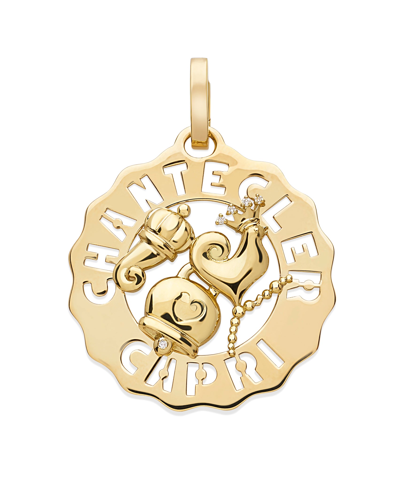 Chantecler Small Rooster Campanella Horn Charm