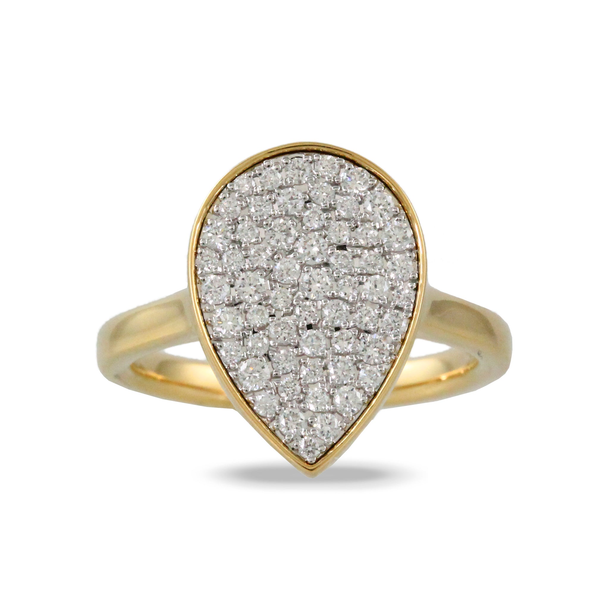 Teardrop Diamond Ring