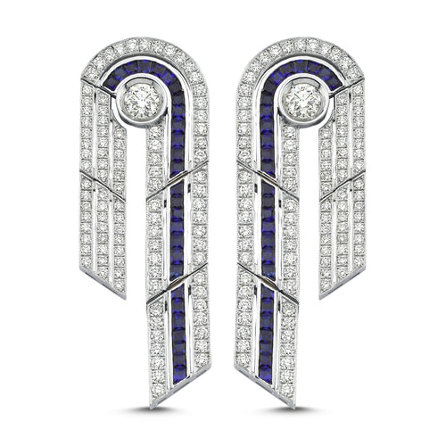 Sphere Sapphire Earring
