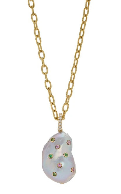 Sapphire Pearl Necklace