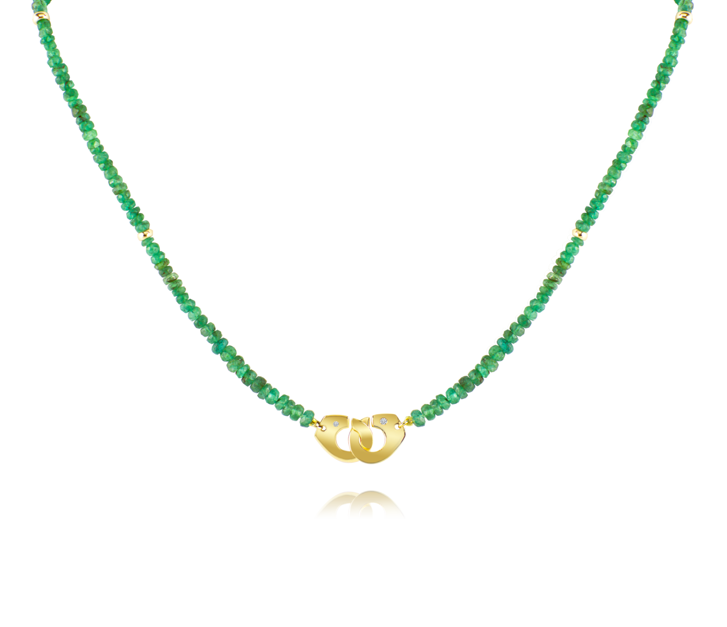 Emerald Beaded Partners In Crime Necklace