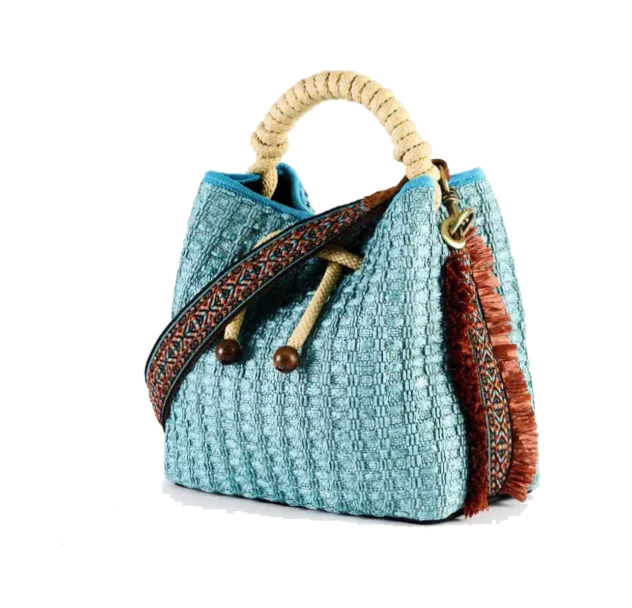 Via Raffia Bucket Bag
